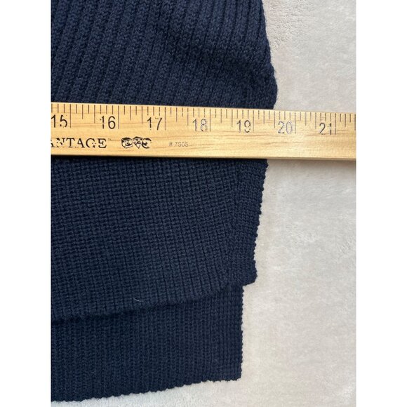 Athleta Sweater Tunic Womens Small Navy Blue Ribbed Knit Long Sleeve - Picture 5 of 6